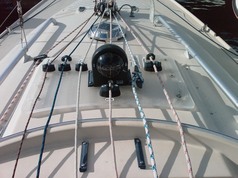 Fallbänk på garage