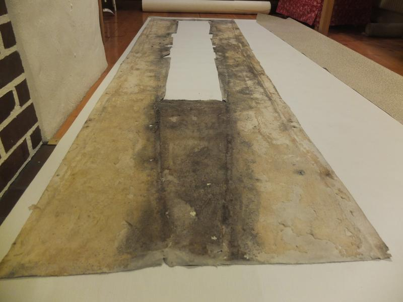 Gammal durkmatta mallas av